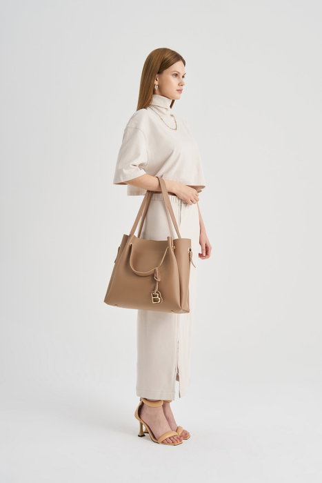 Lucky Bees Bolso de Hombro Camel